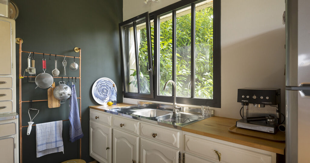 Fenêtre Alu gris anthracite style industriel