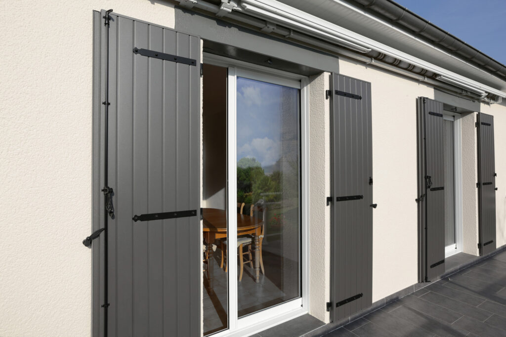 Volets aluminium gris anthracite