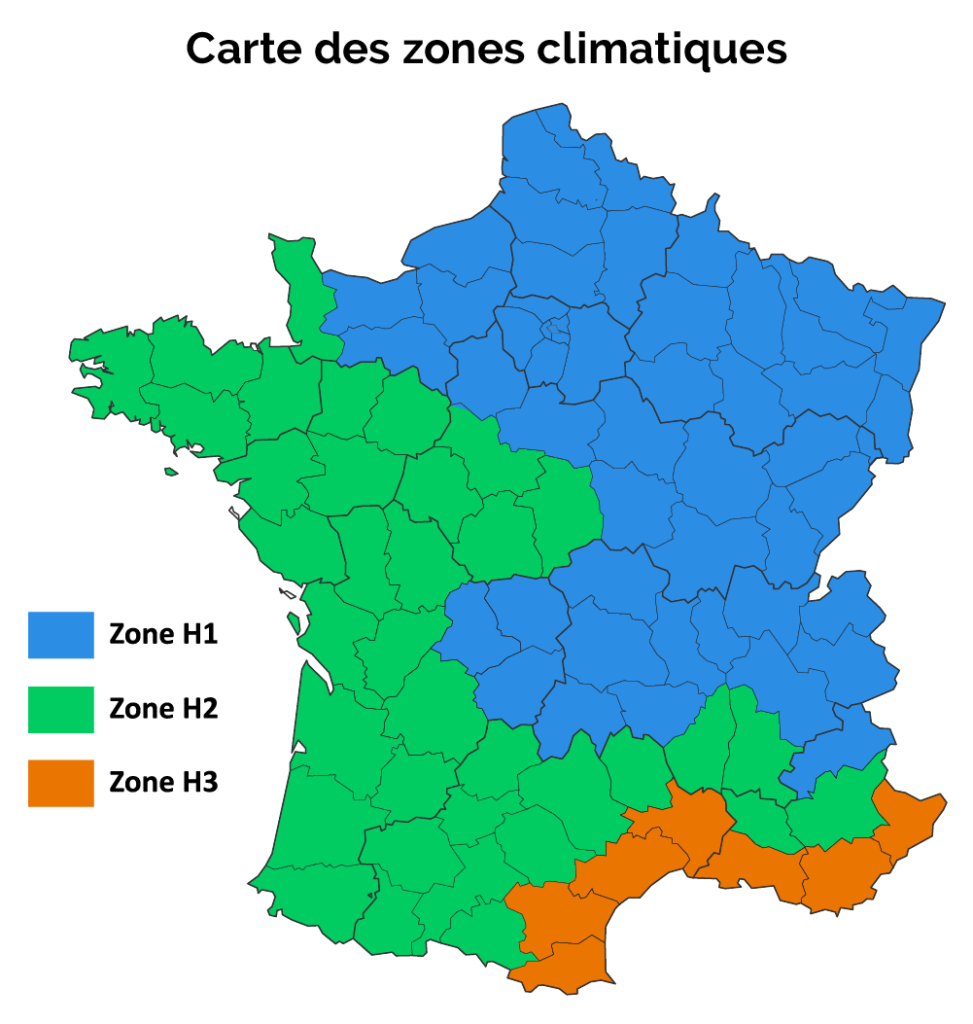 carte des zones climatiques en france
